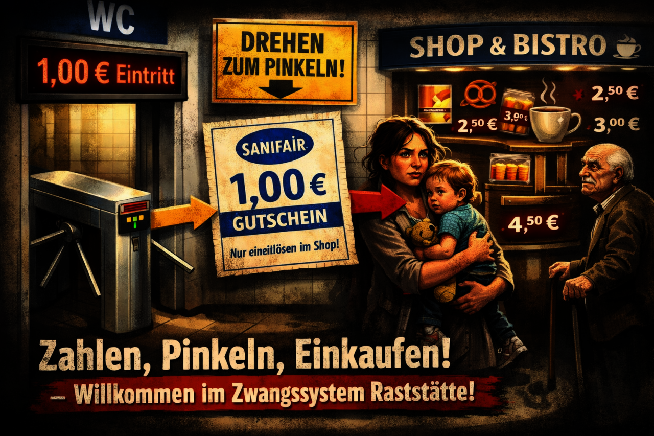 Die Toilette als Druckmittel