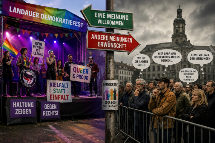Landauer Demokratiefest: Demokratie oder politische Einbahnstraße?