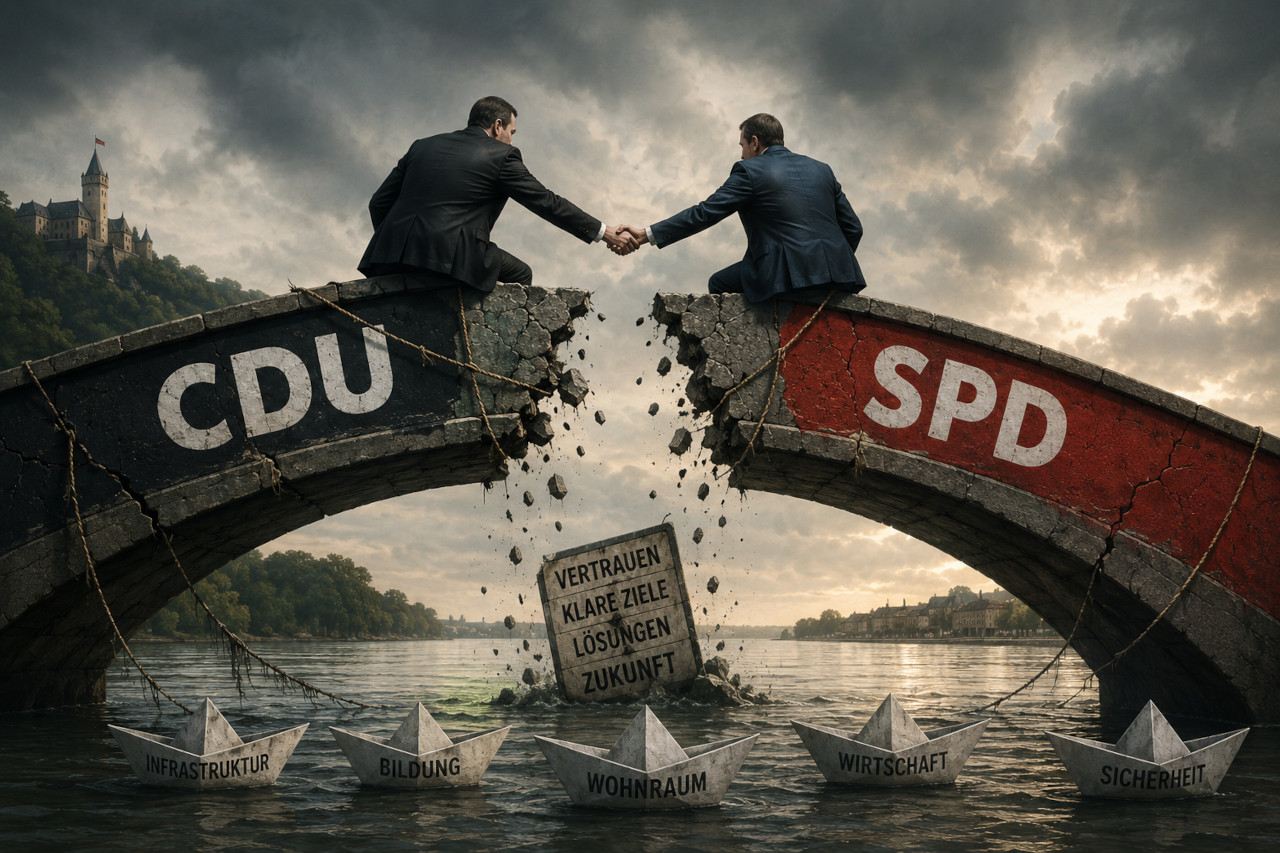 Schwarz-Rot in Rheinland-Pfalz: Eine Koalition ohne gemeinsame Richtung